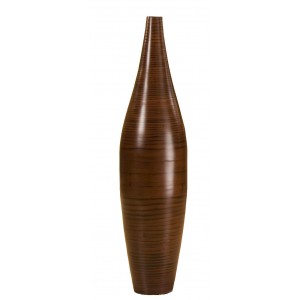 Bloomsbury Market Balderston Ellipse Bamboo Floor Vase GFCF1059